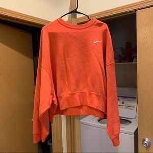 Nike cropped crewneck sweatshirt